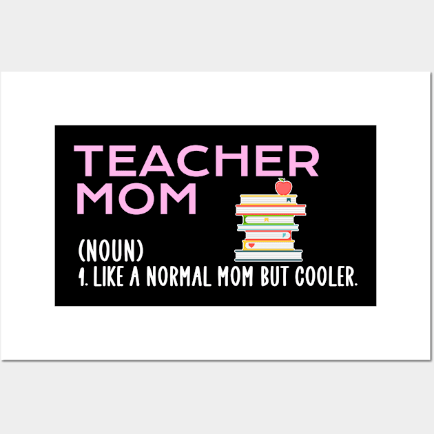 teacher mom Wall Art by Jabinga